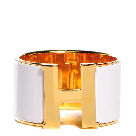 hermes h braclet|Hermes extra wide h bracelet.